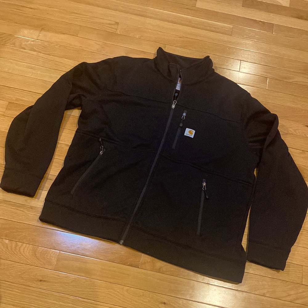 Carhartt 2XL Black RAIN DEFENDER RELAXED FIT HEAVYWEIGHT SOFTSHELL JACKET